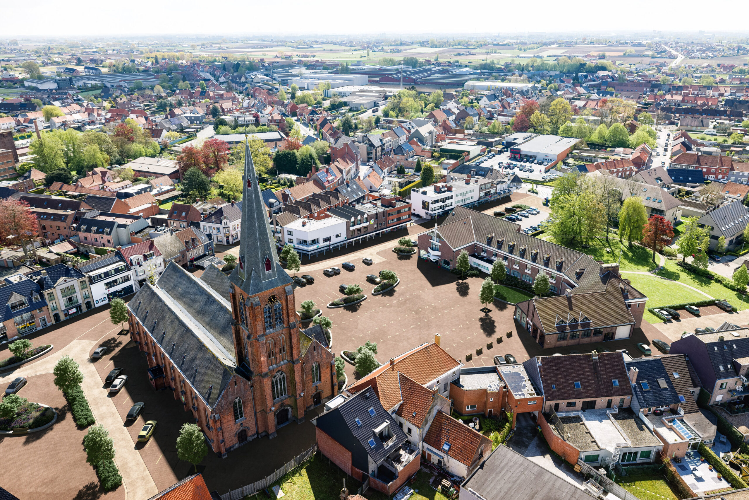 Bovenaanzicht van Meulebeke